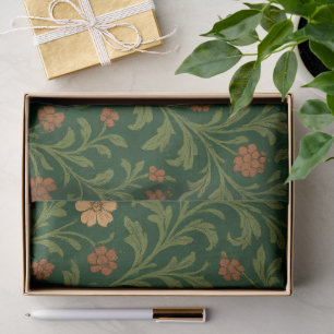 Morris Style Fox Forest Cottagecore Tissue Paper