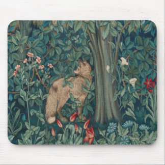 Morris Tapestry Forest Fox Mouse Pad