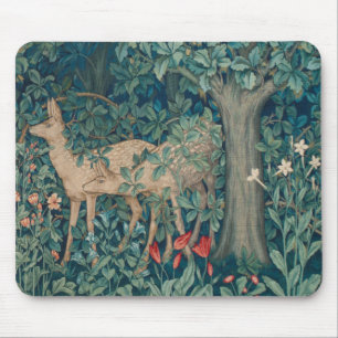 Morris Tapestry Forest Pair of Deer Mouse Pad