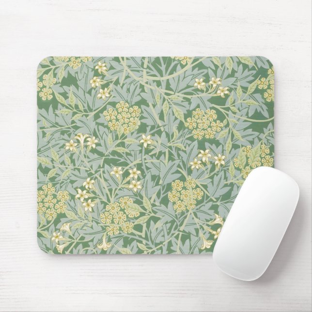 Morris Vine & Jasmine Garden Flower Classic Mouse Pad (With Mouse)