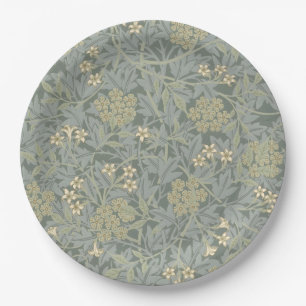 Morris Vine & Jasmine Garden Flower Classic Paper Plate