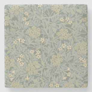 Morris Vine & Jasmine Garden Flower Classic Stone Coaster
