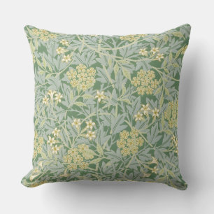 Morris Vine & Jasmine Garden Flower Classic Throw Pillow