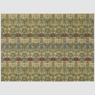 Morris Vintage 1890 Tulip & Rose Pattern Golden Tissue Paper