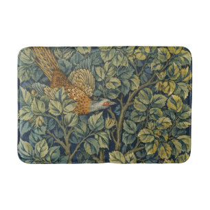 Morris Vintage Pheasant squirrel & Flower Pattern Bath Mat