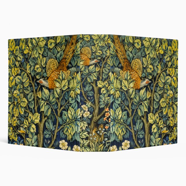 Morris Vintage Pheasant squirrel & Flower Pattern Binder (Background)
