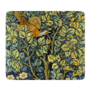 Morris Vintage Pheasant squirrel & Flower Pattern Cutting Board