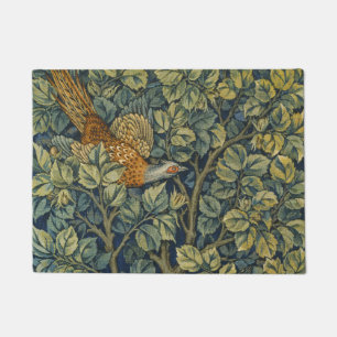 Morris Vintage Pheasant squirrel & Flower Pattern Doormat