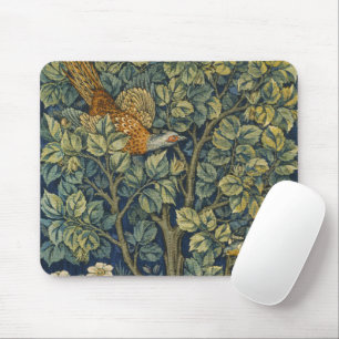 Morris Vintage Pheasant squirrel & Flower Pattern Mouse Pad