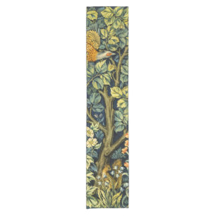 Morris Vintage Pheasant squirrel & Flower Pattern Short Table Runner