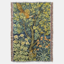 Morris Vintage Pheasant squirrel & Flower Pattern