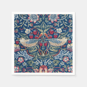 Morris - Vintage Strawberry Thief Floral Pattern Napkin