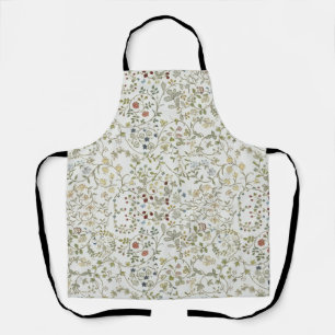 Morris vintage windrush embroidery Floral Pattern Apron