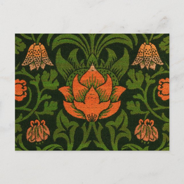 Morris - Violet and Columbine (closeup view) Postcard (Front)