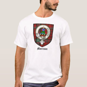 Morrison Clan Crest Badge Tartan T-Shirt