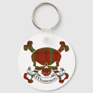 Morrison Tartan Skull Keychain