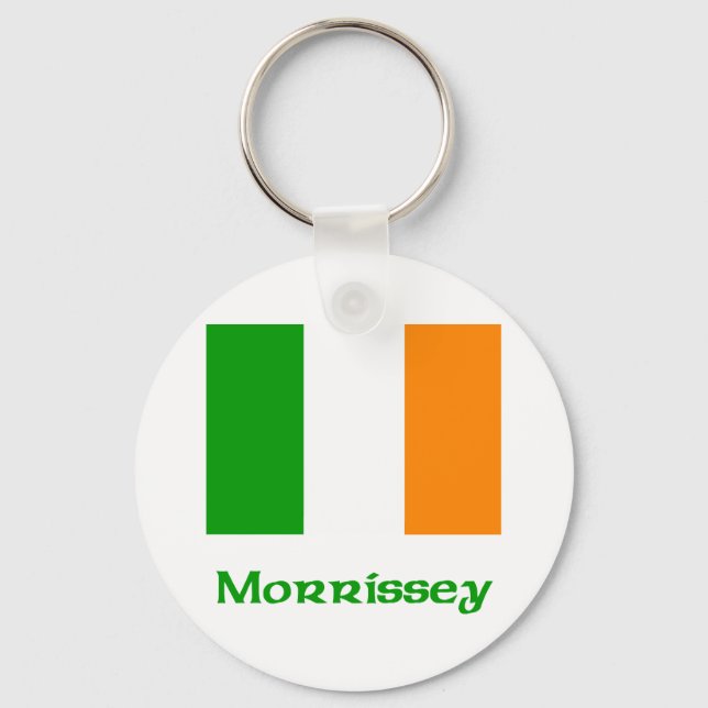 Morrissey Irish Flag Keychain (Front)