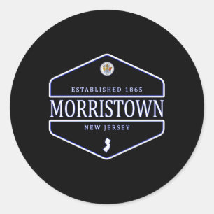 Morristown New Jersey Morristown Nj Classic Round Sticker