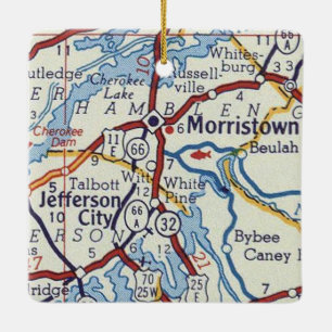 Morristown TN Ceramic Ornament