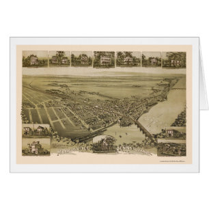 Morrisville, carte panoramique de PA - 1893