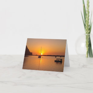 Morro Bay at Sunset Note Card
