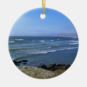 Morro Bay, California Ceramic Ornament