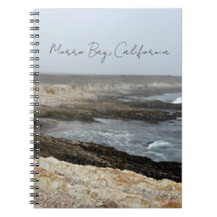 Morro Bay California Ocean Cliffs Photography Notebook