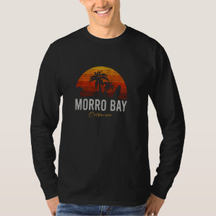 Morro Bay California Retro Surfer Vintage Beach T-Shirt