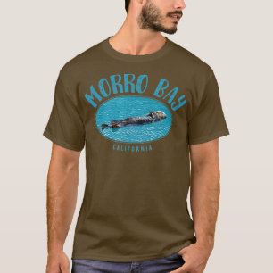Morro Bay California Sea Otter Design  T-Shirt