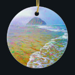 Morro Bay Painting Ceramic Ornament<br><div class="desc">The perfect gift for the ocean lover in your life.  I beautiful painting of Morro Rock in California.</div>