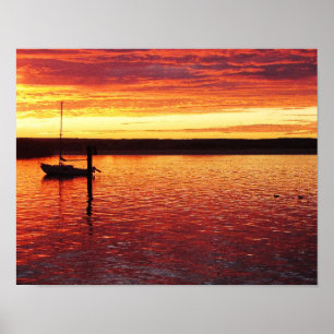 Morro Bay sunset poster
