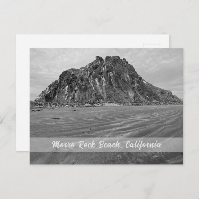 Morro Rock Beach, Morro Bay, California Postcard (Front/Back)
