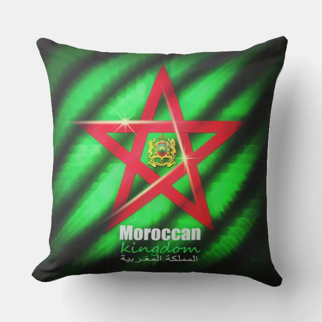 morrocan flag design in illustrator and photoshop  outdoor pillow (Front)