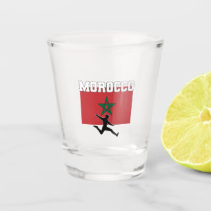 Morrocco Football Soccer National Team Shot Glass