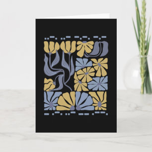 Morse Code 8647 Subtle Anti Trump 86 47 Floral Boh Card