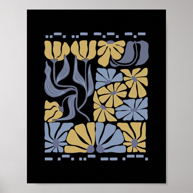 Morse Code 8647 Subtle Anti Trump 86 47 Floral Boh Poster (Front)