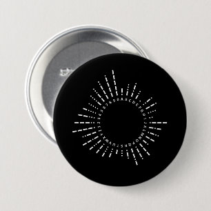 Morse Code Alphabet 3 Inch Round Button