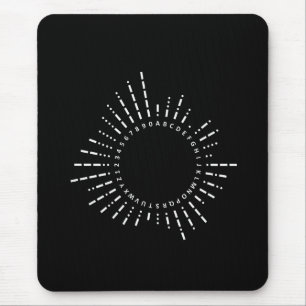 Morse Code Alphabet Mouse Pad