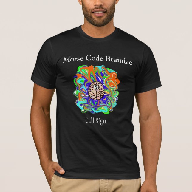 Morse Code Brainiac Tshirt - Customisez-Le ! (Devant)