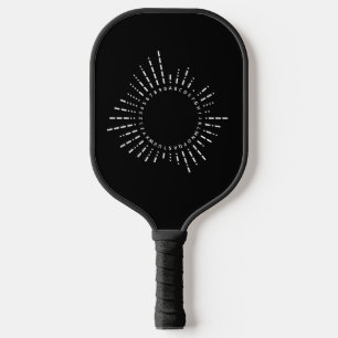 Morse Code Circle Unique Design Pickleball Paddle