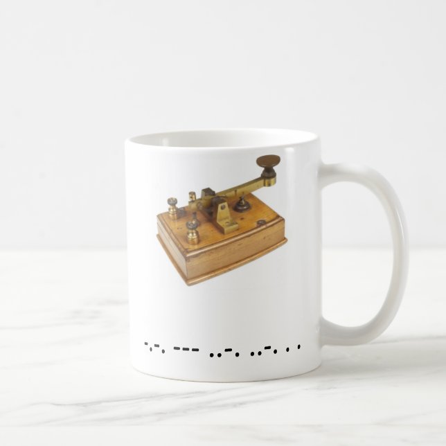 Morse Code Cofee Cup (Right)