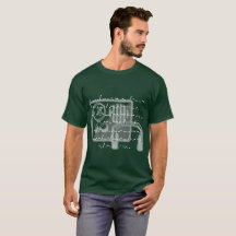 Morse code communication quote men's green t-shirt