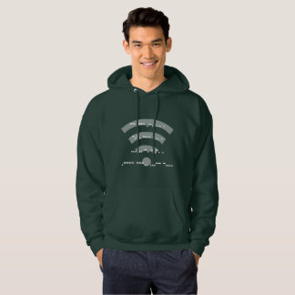 Morse code hooded sweatshirt