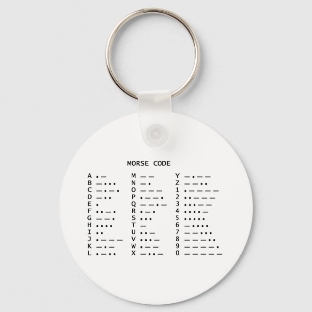 Morse Code Keychain (Front)