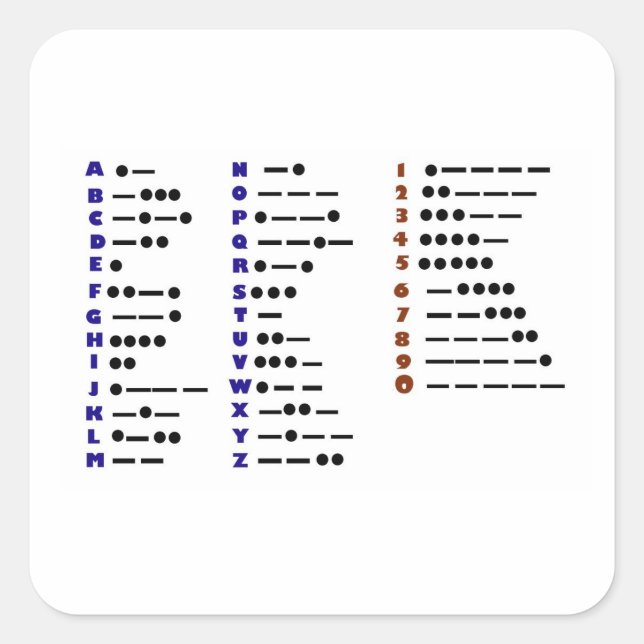 Morse Code or CW Sticker (Front)
