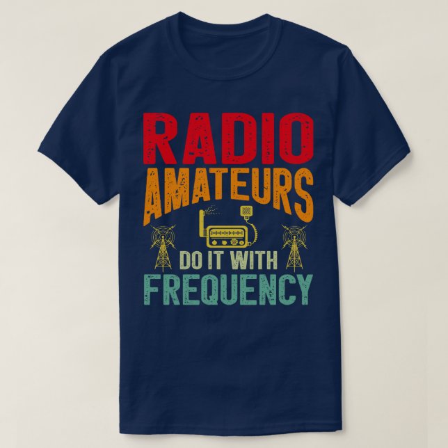 Morse Code Radio Ham Amateur Radio Operator Gift  T-Shirt (Design Front)