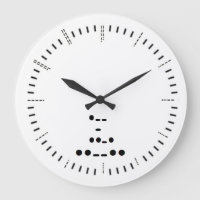 Morse Code Wall Clock
