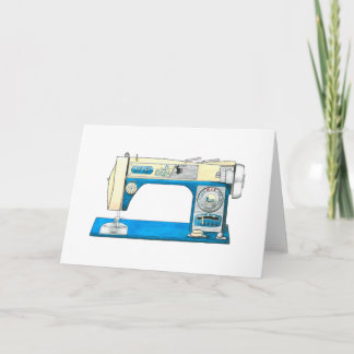 Morse Vintage Sewing Machine Card (Blank)