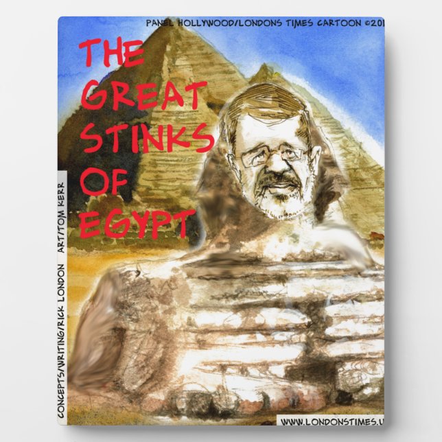Morsi Great Stinks Of Egypt Funny Plaque (Front)