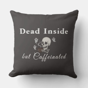 Mort à l'Intérieur Mais Caféiné – Coussin d'Hallow